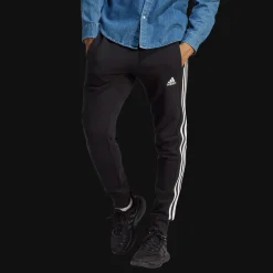 Essentials French Terry 3-Stripes Pant, collegehousut miehille - Vapaa-Ajan Housut - Essentials French Terry 3-Stripes Pant, collegehousut miehille