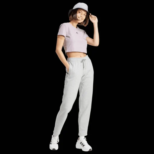 Essentials Small Logo Feel Cozy Open Hem Joggers, naisten collegehousut - Vapaa-Ajan Housut - Essentials Small Logo Feel Cozy Open Hem Joggers, naisten collegehousut